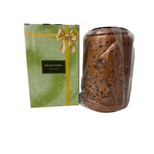 Solar Powered Hummingbird Lantern Bronze Metal Outdoor Garden Waterproof New